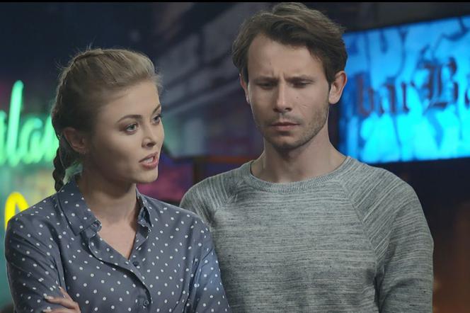 Pierwsza miłość po wakacjach 2018. Jowita (Joanna Opozda), Radek (Mateusz Banasiuk)