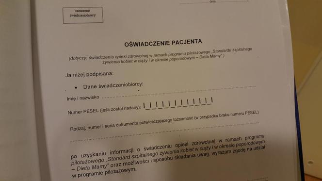 To jedyny taki szpital w Bydgoszczy. Tu obowiązuje "dieta mam"