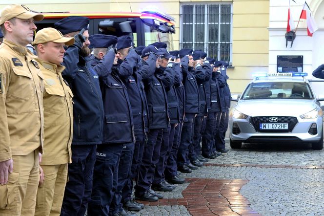 Hołd dla Mateusza Biernackiego. Tak policjanci upamiętnili zmarłego funkcjonariusza