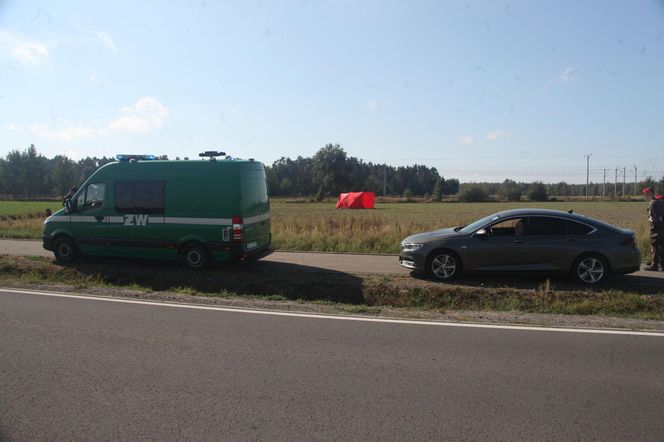 Panika w Czosnówce po upadku drona.