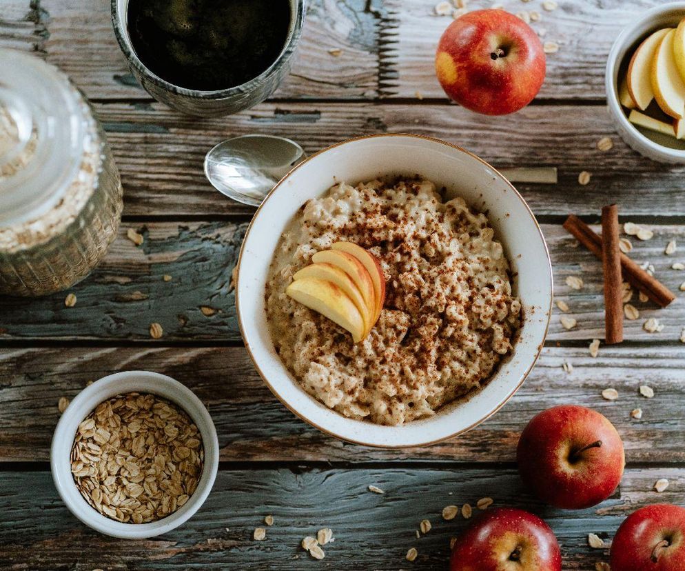owsianka kawowa z jabłkami