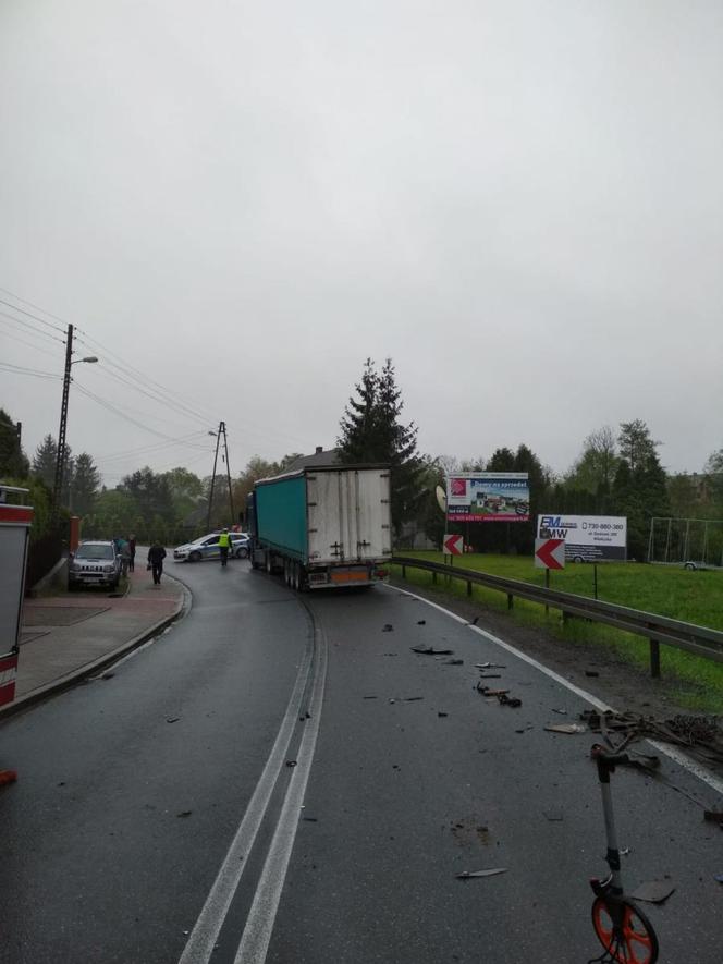 Wypadek między Wieliczką a Niepołomicami, nie żyje jedna osoba