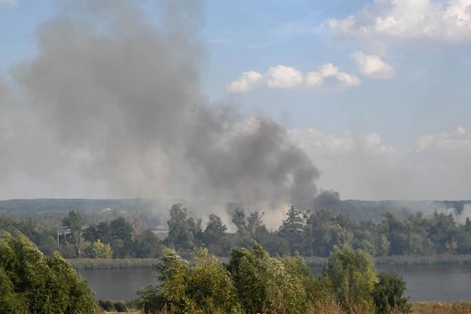 Słup dymu pod Szczecinem. W akcji samoloty gaśnicze