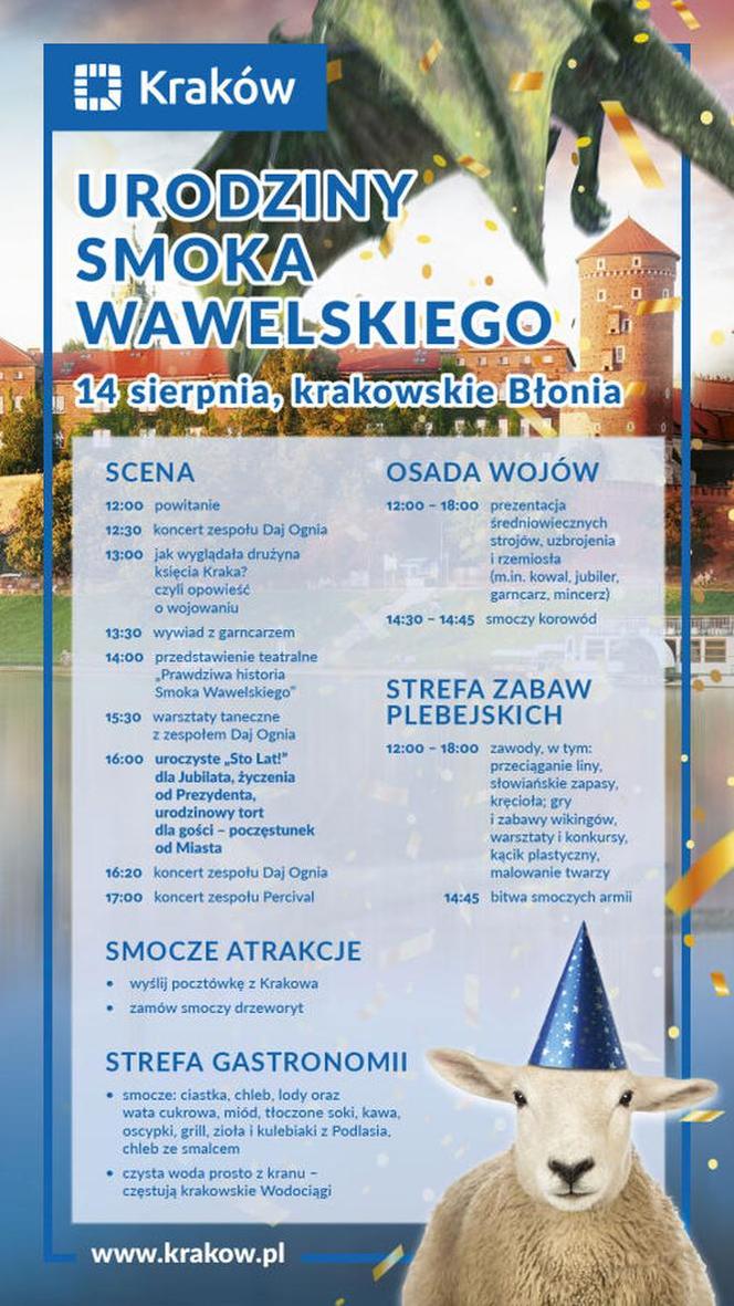 Urodziny Smoka Wawelskiego w Krakowie. Błonia zamienią się we wczesnośredniowieczną osadę