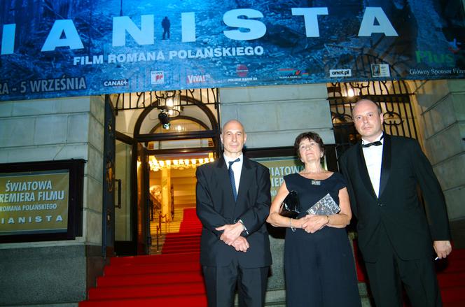 Halina Szpilman z synami Krzysztofem i Andrzejem