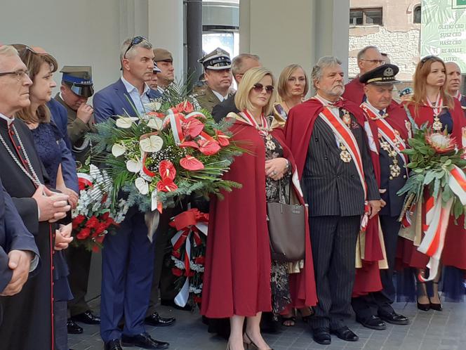 Odsłonięcie tablicy upamiętniającej 100-lecie Cudu nad Wisłą