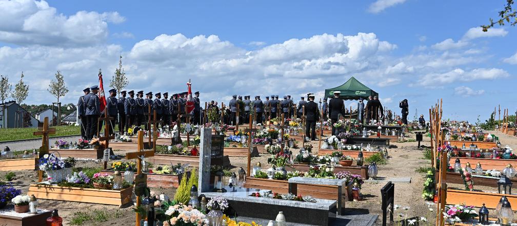 Pogrzeb policjanta, który zginął w wyniku wypadku w Gdyni