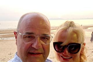 Cezary Żak z żoną na wakacjach