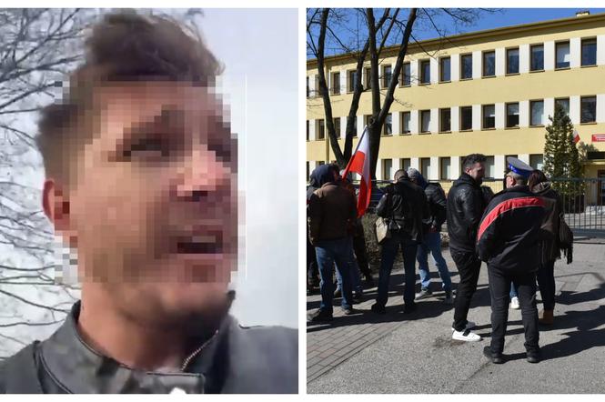 Bartosz T. przesłuchiwany w prokuraturze w Toruniu! Protest zwolenników Wolni My pod siedzibą [WIDEO, ZDJĘCIA]