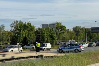 Blokada na moście Siekierkowskim (7.05.2025)