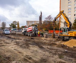 Budowa tramwaju na Stegny w Warszawie