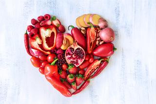 Czerwone warzywa i owoce - tęczowa dieta