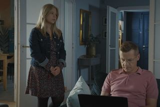 M jak miłość, odcinek 1888. Lenka (Olga Cybińska), Piotrek (Marcin Mroczek)