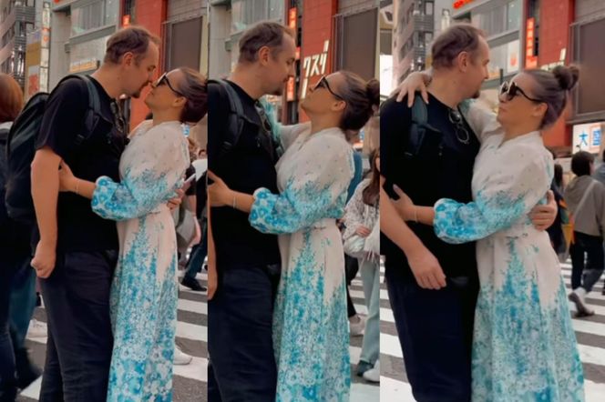 Anna Mucha w obłędnej kiecce migdali się z ukochanym na środku zatłoczonej ulicy! Co za sceny!
