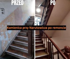 Kamienica przy Narutowicza w Lesznie po remoncie 