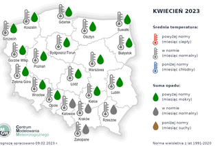 Prognoza długoterminowa IMGW na miesiące marzec-czerwiec 2023