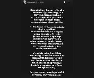 Odwołany koncert i rozbite samochody. Sławek Uniatowski brał udział w drogowym karambolu