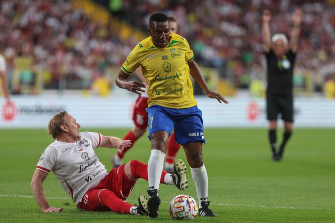 Ronaldinho na Stadionie Śląskim w meczu gwiazd Polska - Brazylia