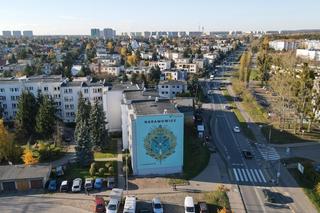 Nowy mural na Naramowicach. Upamiętnia budowę nowej trasy tramwajowej