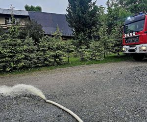 Gwałtowne ulewy zalały Podhale. Ulice zamieniły się w rwące potoki