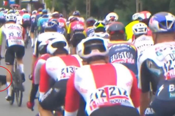 Blisko tragedii na starcie Tour de Pologne. Niespodziewany gość peletonu, w ostatniej chwili zmienił zdanie