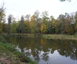 Park Lubomirskich w Białymstoku jesienią 