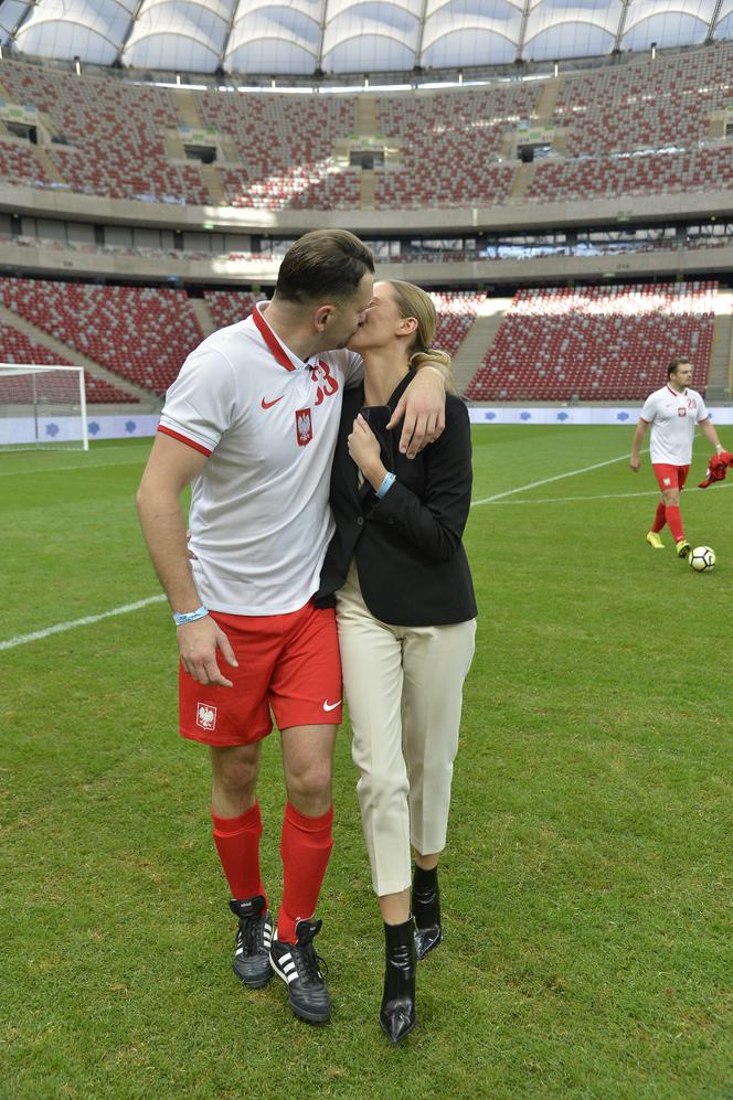 Premier Morawiecki na specjalnym meczu. Stadion Narodowy im. Kazimierza Górskiego