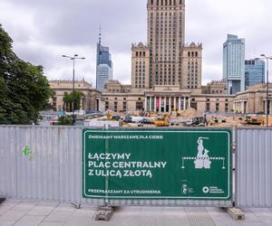 Budowa placu Centralnego w Warszawie