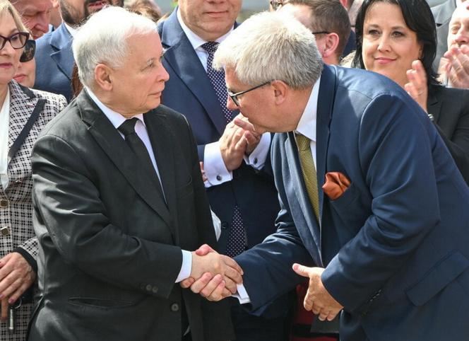 Ryszard Czarnecki i Jarosław Kaczyński 