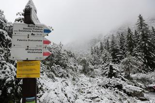 Tatry. Pierwszy stopień zagrożenia lawinowego. Na Kasprowym Wierchu leży już ok. 30 cm śniegu