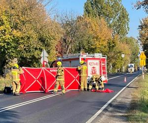 Śmiertelny wypadek pod Gnieznem! Kobieta zginęła pod kołami ciężarówki