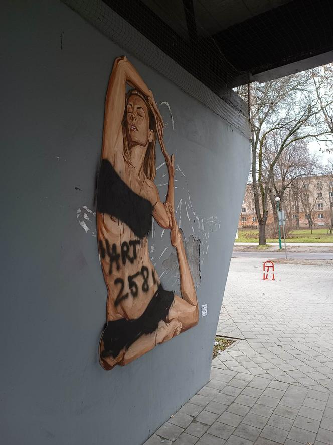 Dalej uprawia jogę na miasteczku akademickim w Lublinie, ale już nie jest naga. Ktoś zniszczył street art