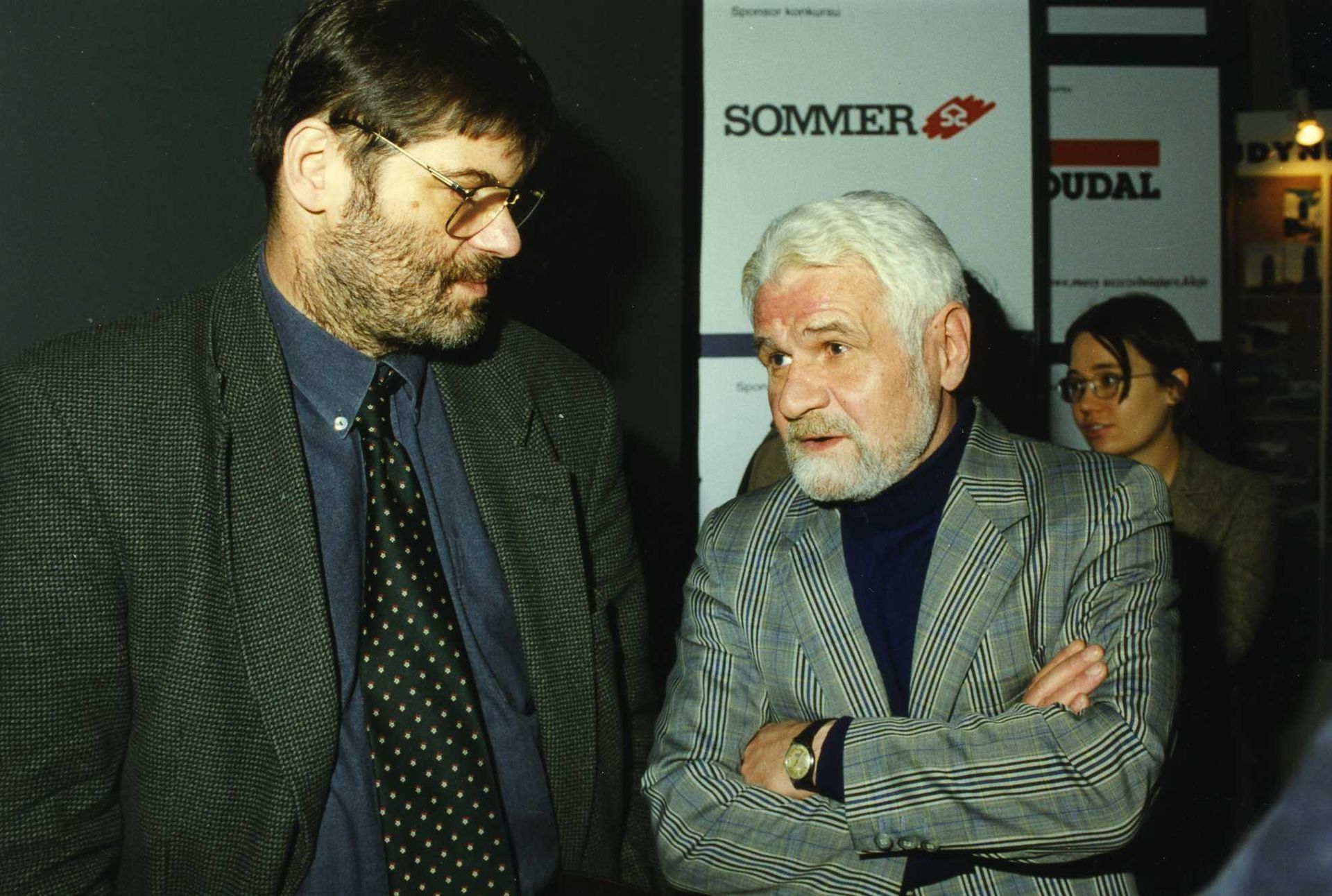 Od lewej: architekci Jerzy Szczepanik-Dzikowski, Henryk Drzewiecki