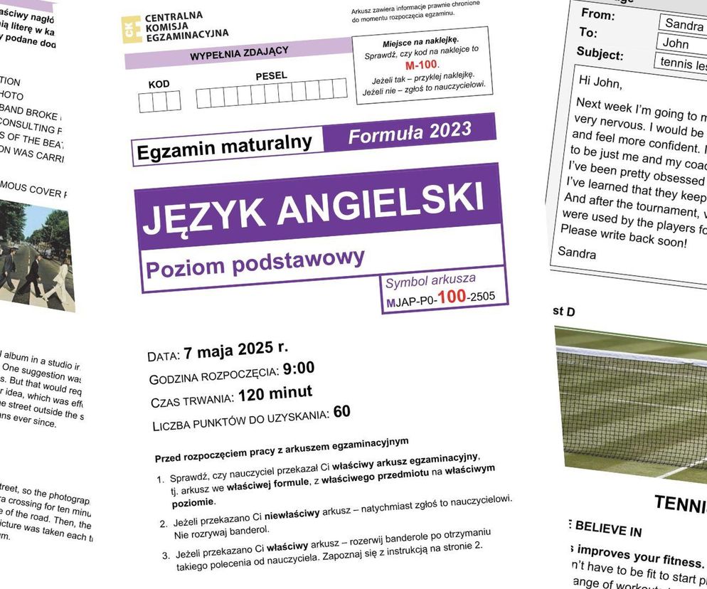 Matura 2025 z angielskiego odpowiedzi sugerowane w PDF, oficjalny arkusz CKE już dostępny do pobrania NOWA FORMUŁA 2023