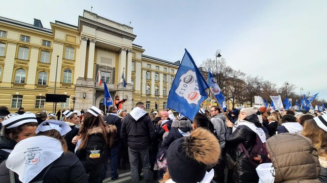 Protest w Warszawie 