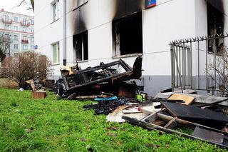 Ogień strawił mieszkanie na Żoliborzu. Spłonął pies