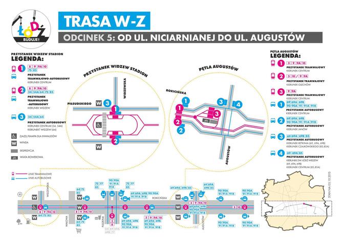 Komunikacja na trasie WZ