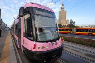 Chopinowski tramwaj i pociąg metra w Warszawie