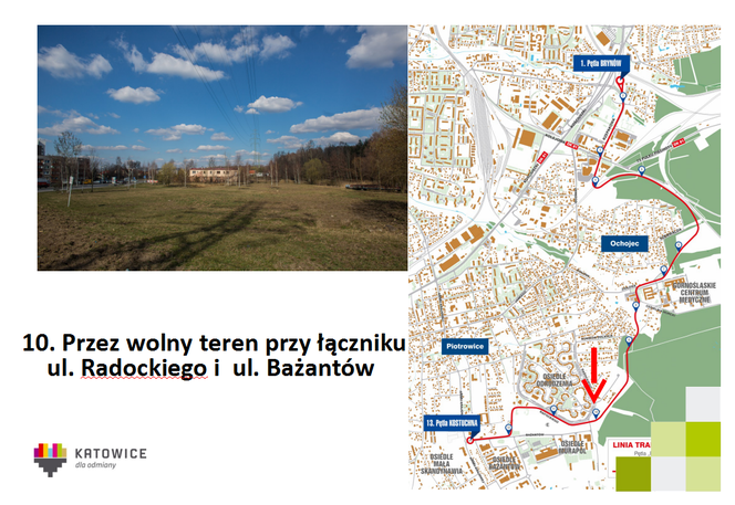 Tramwaj do Kostuchny z centrum Katowic