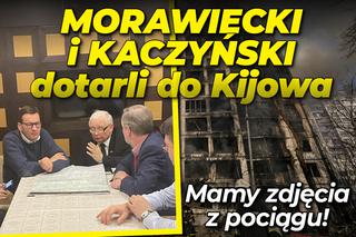 Morawiecki i Kaczyński dotarli do Kijowa. Mamy ZDJĘCIA z pociągu!