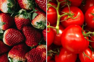 Truskawki + pomidory