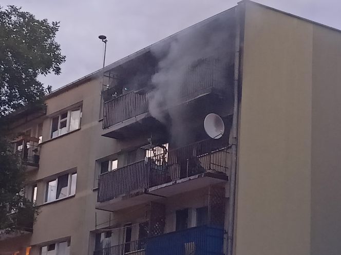 Pożar na Waryńskiego w Łodzi