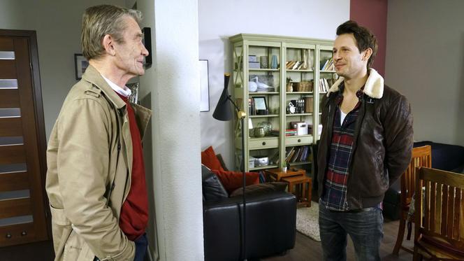 Barwy szczęścia odc. 2054. Franek (Mateusz Banasiuk), Stefan (Krzysztof Kiersznowski)