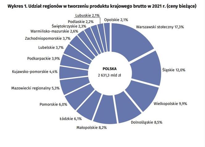 Oto regiony Polski z najwyższym PKB. To one napędzają gospodarkę