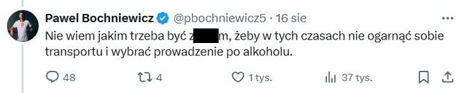 Paweł Bochniewicz na X