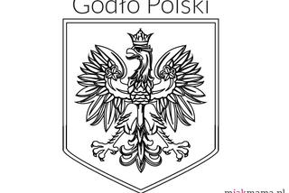 Godło Polski - kolorowanka do druku