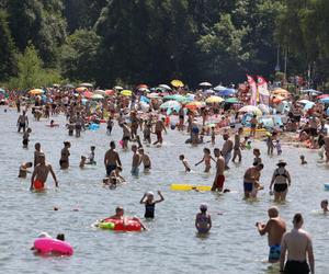 Plażowicze opanowali Pogorię III. Rekordowa frekwencja