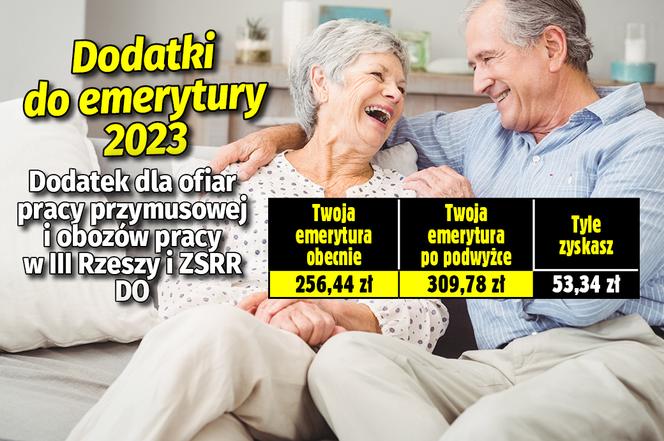 Dodatki do emerytury 2023 