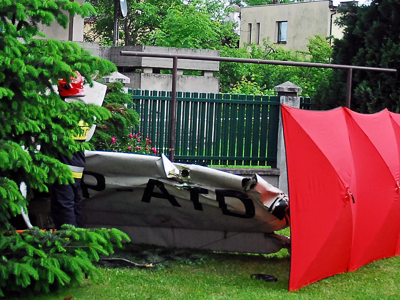 Wypadek awionetki w Bielsku-Białej