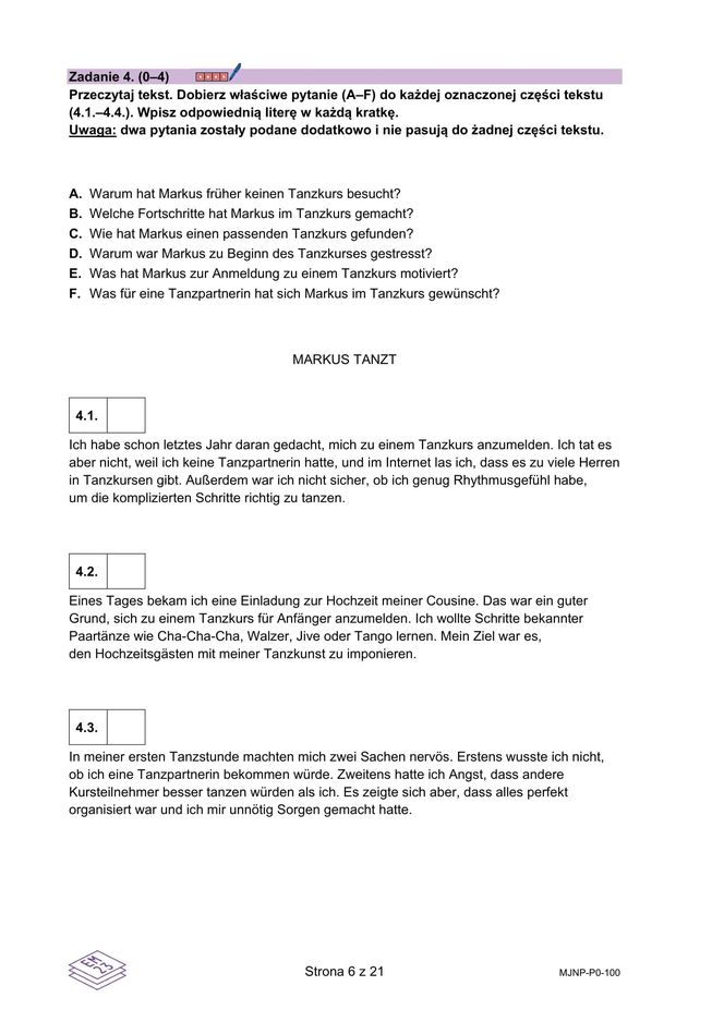 Matura 2025: niemiecki 7.05.2025. Arkusze CKE i odpowiedzi. Poziom podstawowy [Formuła 2023]	